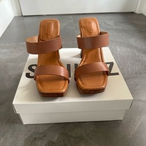 SCHUTZ ARYANA - Block Heels - COGNAC